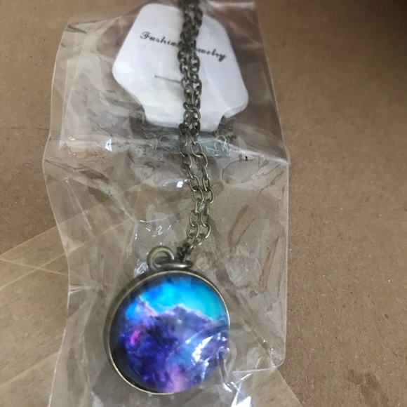 Galaxy Cosmic Double-sided Men's Pendant Necklace, set of 8 - Picture 8 of 13